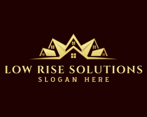 Real Estate Roof Builder logo design