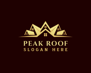 Roof - Real Estate Roof Builder logo design