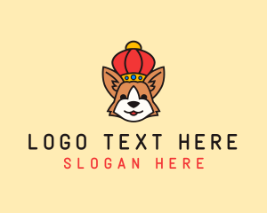 Grooming - Corgi Royal Crown logo design