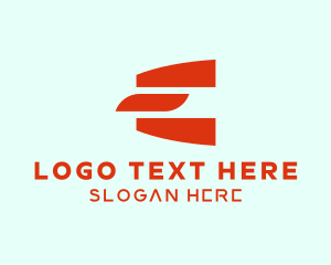 Marketing - Orange Business Letter E logo design