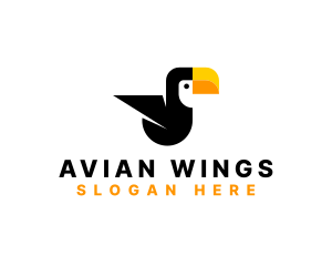 Toucan Avian Bird logo design