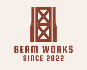 Beam - Industrial Steel Structure logo design