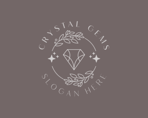 Crystal Diamond Jewelry logo design