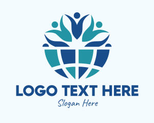 Earth - Blue Earth Community logo design
