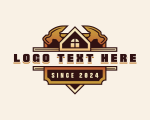 Renovation - Hammer Roofing Contractor logo design