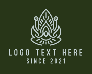 Souvenir - Religious Candle Emblem logo design