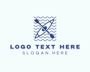 Kayak - Boat Kayak League logo design