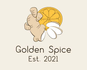 Organic Ginger Spice logo design