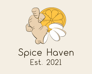 Spice - Organic Ginger Spice logo design