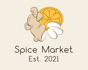 Organic Ginger Spice logo design