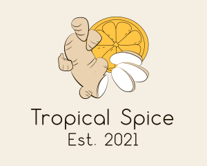 Organic Ginger Spice logo design