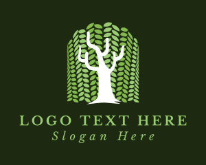 Vegetarian - Eco Friendly Tree Farmer logo design