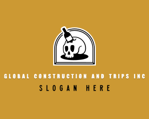 Skull Liquor Bar Logo