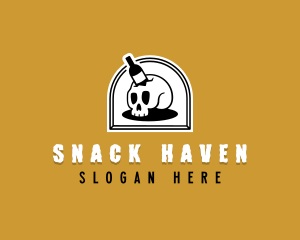 Skull Liquor Bar logo design