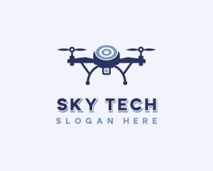 Tech Drone Surveillance logo design