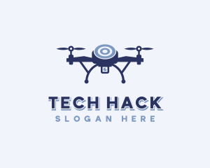 Tech Drone Surveillance logo design