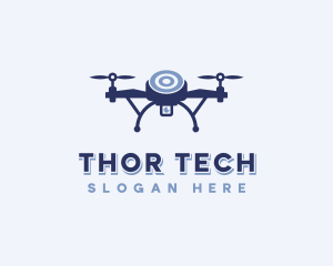 Tech Drone Surveillance logo design