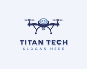 Tech Drone Surveillance logo design