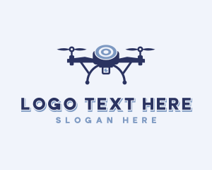 Rotorcraft - Tech Drone Surveillance logo design
