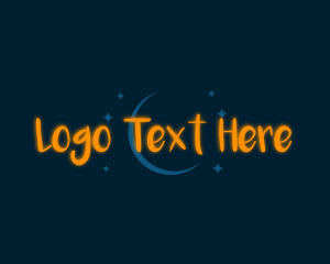 Night - Cosmic Glow Business logo design