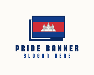 Cambodia Country Flag logo design