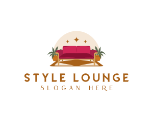 Sofa Carpet Lounge Furniture logo design