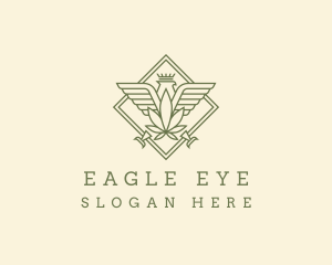 Eagle - Green Cannabis Eagle logo design