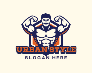 Gym Fitness Muscle Logo