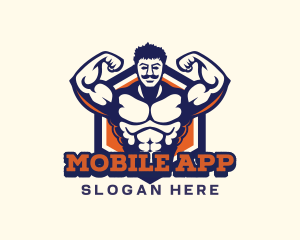 Gym Fitness Muscle Logo