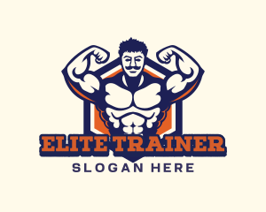 Gym Fitness Muscle logo design