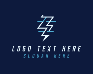 Electricity - Tech Flash Electrical Lightning logo design