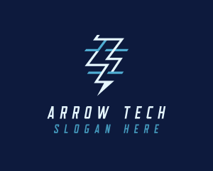 Tech Flash Electrical Lightning logo design