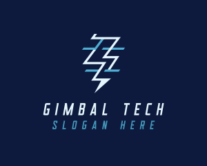 Tech Flash Electrical Lightning logo design