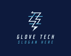 Tech Flash Electrical Lightning logo design