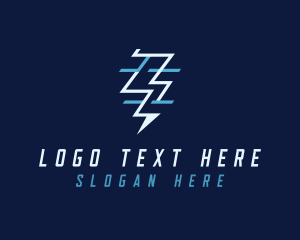 Lightning - Tech Flash Electrical Lightning logo design