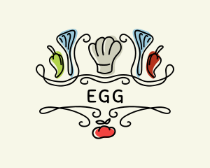 Chef Hat - Restaurant Kitchen Spatula logo design