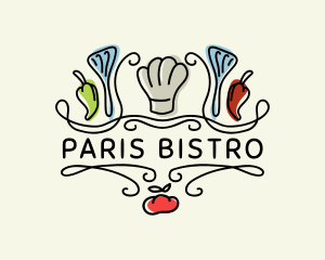 Restaurant Kitchen Spatula logo design