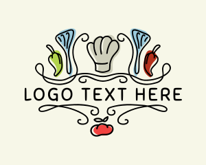 Food - Restaurant Kitchen Spatula logo design