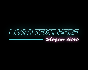 Neon Tilt Wordmark Logo