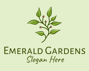 Berry Plant Seedling  logo design