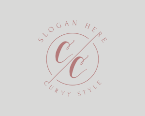 Makeup Style Monogram logo design