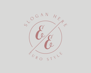 Makeup Style Monogram logo design