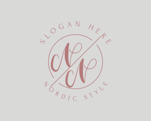 Makeup Style Monogram logo design