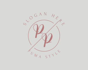 Makeup Style Monogram logo design