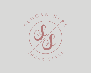 Makeup Style Monogram logo design