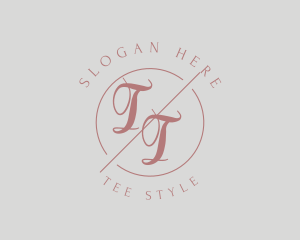 Makeup Style Monogram logo design