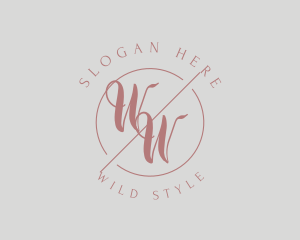 Makeup Style Monogram logo design