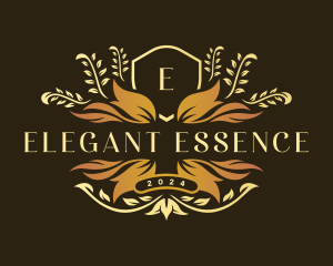 Floral Elegant Crest logo design