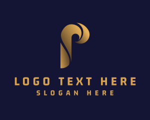 Company - Generic Gradient Letter P logo design