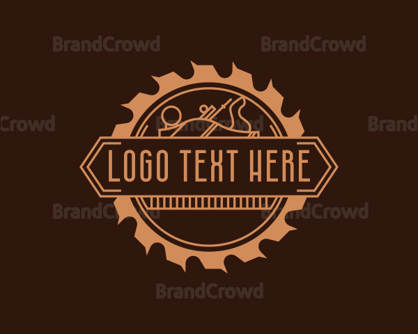 Carpentry Business Badge Logo